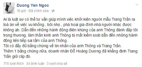 Duong Yen Ngoc doa kien Trang Tran toi vu khong-Hinh-4